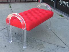 Charles Hollis Jones Arched Lucite Bench by Charles Hollis Jones - 94565