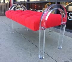 Charles Hollis Jones Arched Lucite Bench by Charles Hollis Jones - 94567