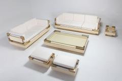 Charles Hollis Jones Brass Lucite Living Room Set by Charles Hollis Jones 1970s - 1051896