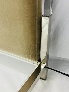Charles Hollis Jones Cal King 4 Poster Bed in Polished Nickel Lucite by Charles Hollis Jones - 4129011