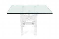 Charles Hollis Jones Charles Hollis Jones Contemporary American Clear Lucite Dining Table Base - 4272603