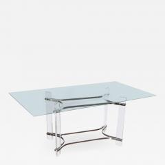 Charles Hollis Jones Charles Hollis Jones Glass and Lucite Console Table - 591464