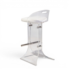 Charles Hollis Jones Charles Hollis Jones Hill Manufacturing Mid Century Lucite Barstool Set of 3 - 4702014