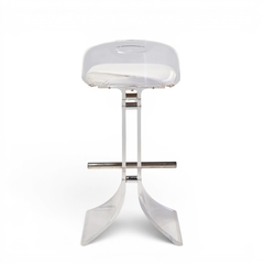 Charles Hollis Jones Charles Hollis Jones Hill Manufacturing Mid Century Lucite Barstool Set of 3 - 4702017