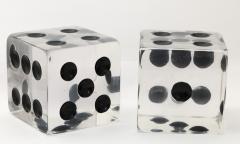 Charles Hollis Jones Charles Hollis Jones Large Clear Lucite Decorative Dice - 770758