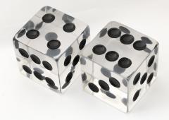 Charles Hollis Jones Charles Hollis Jones Large Clear Lucite Decorative Dice - 770762