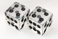 Charles Hollis Jones Charles Hollis Jones Large Clear Lucite Decorative Dice - 770764