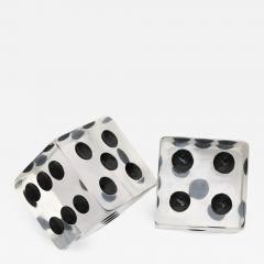 Charles Hollis Jones Charles Hollis Jones Large Clear Lucite Decorative Dice - 772805