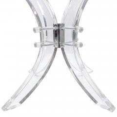 Charles Hollis Jones Charles Hollis Jones Lucite Pedestal Table - 4718730