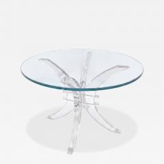 Charles Hollis Jones Charles Hollis Jones Lucite Pedestal Table - 4718795