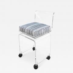 Charles Hollis Jones Charles Hollis Jones Lucite Swivel Vanity Chair Stool - 4690394