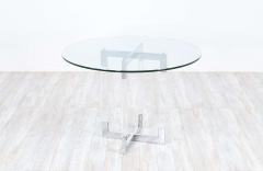 Charles Hollis Jones Charles Hollis Jones Metric Chrome Lucite Dining Table - 2237409