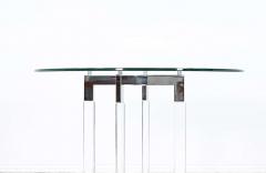 Charles Hollis Jones Charles Hollis Jones Metric Chrome Lucite Dining Table - 2237430