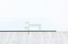 Charles Hollis Jones Charles Hollis Jones Metric Lucite Brass Dining Table - 3239304
