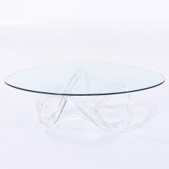 Charles Hollis Jones Charles Hollis Jones Mid Century Lucite Infinity Coffee Table - 3953228