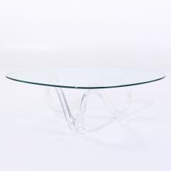 Charles Hollis Jones Charles Hollis Jones Mid Century Lucite Infinity Coffee Table - 3953229