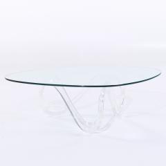 Charles Hollis Jones Charles Hollis Jones Mid Century Lucite Infinity Coffee Table - 3953230