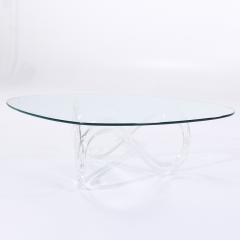 Charles Hollis Jones Charles Hollis Jones Mid Century Lucite Infinity Coffee Table - 3953231
