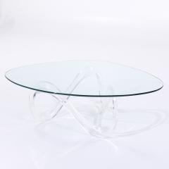 Charles Hollis Jones Charles Hollis Jones Mid Century Lucite Infinity Coffee Table - 3953232