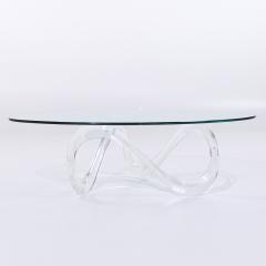 Charles Hollis Jones Charles Hollis Jones Mid Century Lucite Infinity Coffee Table - 3953234