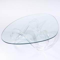 Charles Hollis Jones Charles Hollis Jones Mid Century Lucite Infinity Coffee Table - 3953235