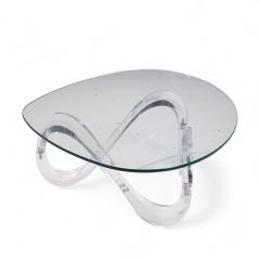 Charles Hollis Jones Charles Hollis Jones Mid Century Lucite Infinity Coffee Table - 4239853