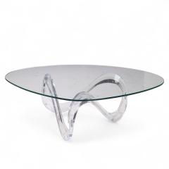Charles Hollis Jones Charles Hollis Jones Mid Century Lucite Infinity Coffee Table - 4239857