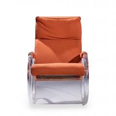 Charles Hollis Jones Charles Hollis Jones Mid Century Lucite Rocking Chair - 4481683