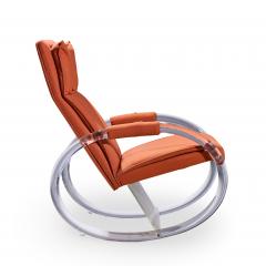 Charles Hollis Jones Charles Hollis Jones Mid Century Lucite Rocking Chair - 4481688