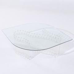 Charles Hollis Jones Charles Hollis Jones Mid Century Tambour Lucite Coffee Table - 4044889