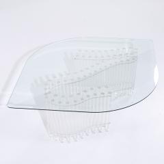Charles Hollis Jones Charles Hollis Jones Mid Century Tambour Lucite Coffee Table - 4044890