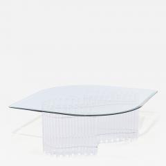Charles Hollis Jones Charles Hollis Jones Mid Century Tambour Lucite Coffee Table - 4047936