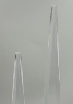 Charles Hollis Jones Charles Hollis Jones Signed Lucite Obelisk Sculptures Pair 1974 - 4711697