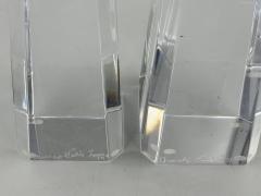 Charles Hollis Jones Charles Hollis Jones Signed Lucite Obelisk Sculptures Pair 1974 - 4711698