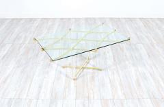 Charles Hollis Jones Charles Hollis Jones Treillage Brass Lucite Coffee Table - 2254430