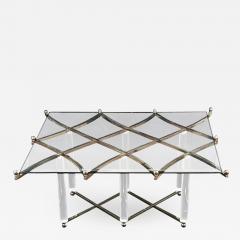 Charles Hollis Jones Charles Hollis Jones Treillage Coffee Table in Polished Nickel - 319633