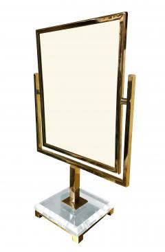 Charles Hollis Jones Charles Hollis Jones Vanity Mirror in Polished Brass and Lucite - 753226