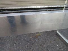 Charles Hollis Jones Chunky Thick Lucite Aluminium Dining Room Table Desk Mid Century Modern - 1544293