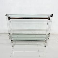 Charles Hollis Jones Contemporary Modern Lucite Chrome Console Table Style Charles Hollis Jones - 2929075