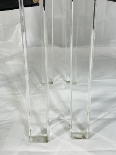 Charles Hollis Jones His Hers Lucite Armchairs by Charles Hollis Jones Signed Dated 1972 - 4366153