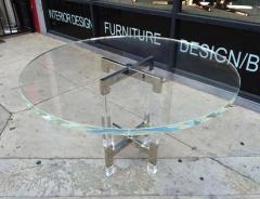 Charles Hollis Jones Lucite Nickel Dining Table by Charles Hollis Jones Signed Dated USA 2016 - 3504453