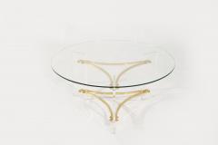 Charles Hollis Jones Lucite and Brass Coffee Table by Charles Hollis Jones C 1970s - 3712104