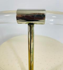 Charles Hollis Jones Lucite and Brass Vanity Swivel Chair by Charles Hollis Jones USA 1960s - 4163663