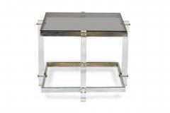 Charles Hollis Jones Lucite and Chrome Coffee Table Style of Charles Hollis Jones - 4273107