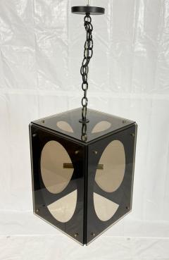 Charles Hollis Jones Marian Jamieson Hollis Lucite Bronze Pendant Light Charles Hollis Jones - 4715049