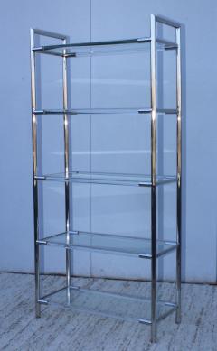 Charles Hollis Jones Mid Century Modern Chrome And Lucite Etagere - 1310963