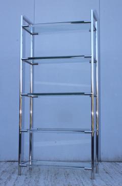 Charles Hollis Jones Mid Century Modern Chrome And Lucite Etagere - 1310967