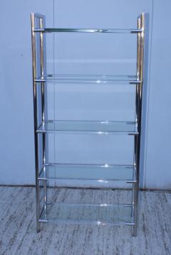 Charles Hollis Jones Mid Century Modern Chrome And Lucite Etagere - 1310968