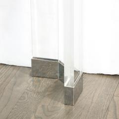 Charles Hollis Jones Mid Century Modernist Lucite and Chrome Dining Table by Charles Hollis Jones - 3443218
