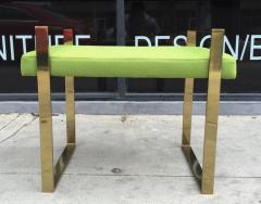 Charles Hollis Jones Pair of Charles Hollis Jones Benches in Polished Brass - 345133